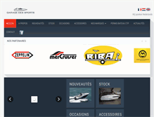Tablet Screenshot of garagedessports.be